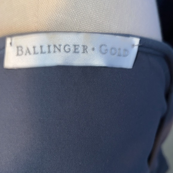 Ballinger Gold Slate Blue/Gray No Size Tag 18” Pit to Pit - Picture 4 of 5